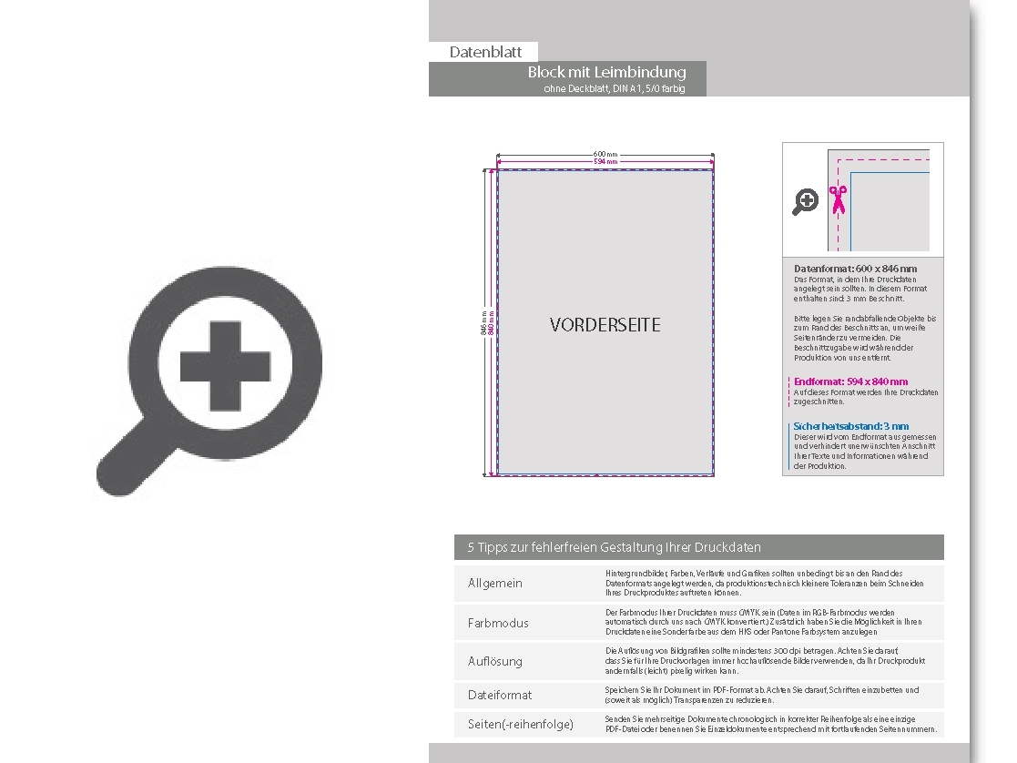 Product Bild block_mit_leimbindung__din_a1__10_blatt__5_0_farbig_einseitig_bedruckt_(cmyk_4-farbig_+_1_sonderfarbe_hks_oder_pantone)